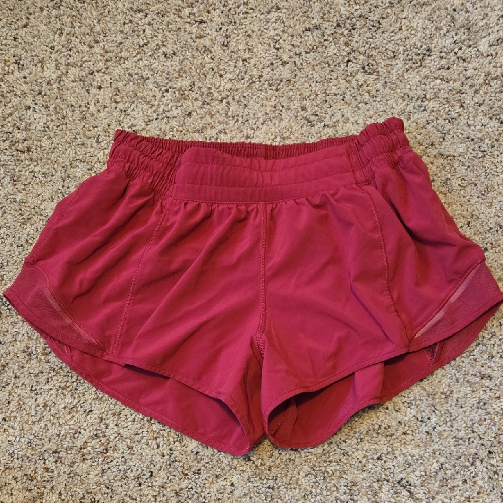 Women's Fuchia Color Athletic Shorts